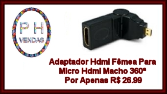 Adaptador HDMI Femea Para Micro Hdmi